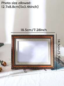 Cirelle 1 件独特的北欧图案皇家风格相框，采用斯堪的纳维亚树脂材质制成。照片展示框，适合作为乔迁派对和周年庆典的礼物。灵感源自复古风格，这款 5 英寸/8 英寸/A4 尺寸相框非常适合家居装饰。 - 彩色 - 查看 5