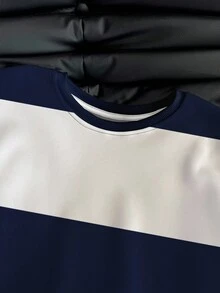 INAWLY Koreanischer Stil modischer vielseitiger bunter gestreifter Sweatshirt, geeignet für Oberbekleidung, Fotografie, Camping, Herbst, Winter, Schulanfang, Damen Regular Rundhals