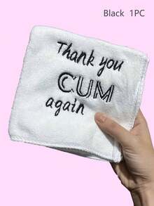 SHEIN Valentine's Day Gifts: Fun Absorbent Towels For Your Husband Or Boyfriend. Romantic Embroidered Handkerchiefs For Your Couple. Valentine's Day, Wedding And Anniversary Gifts: Soft Absorbent Towels, 11.81*11.8 In Handkerchiefs, 1 Or 2 In A 5-Piece Set