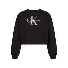 Calvin Klein Girls' Sweatshirt Black - Black - View 4