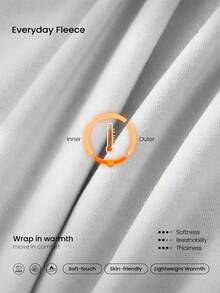 GLOWMODE 日常羊毛寒冷季节柔软轻盈保暖寒冷平衡臀部曲线可调节抽绳下摆腰部侧袋阔腿慢跑裤秋冬户外日常休闲 - 淺灰色 - 查看 7