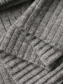 Dazy Plus 2pcs V-Neck Cardigan Top And Elastic Waist Skirt Knit Suit, Plus Size, Autumn