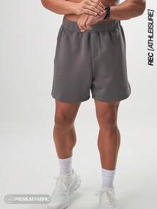 ARC 男士运动短裤 运动服 性能短裤 跑步 篮球 速干 健身房 锻炼 训练短裤 - 灰色 - 查看 1