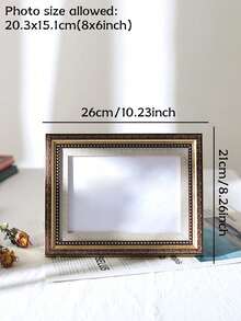 Cirelle 1 件独特的北欧图案皇家风格相框，采用斯堪的纳维亚树脂材质制成。照片展示框，适合作为乔迁派对和周年庆典的礼物。灵感源自复古风格，这款 5 英寸/8 英寸/A4 尺寸相框非常适合家居装饰。 - 彩色 - 查看 7