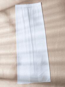 SHEIN Swim 搭扣腰帶透明罩衫 - 白色 - 查看 2