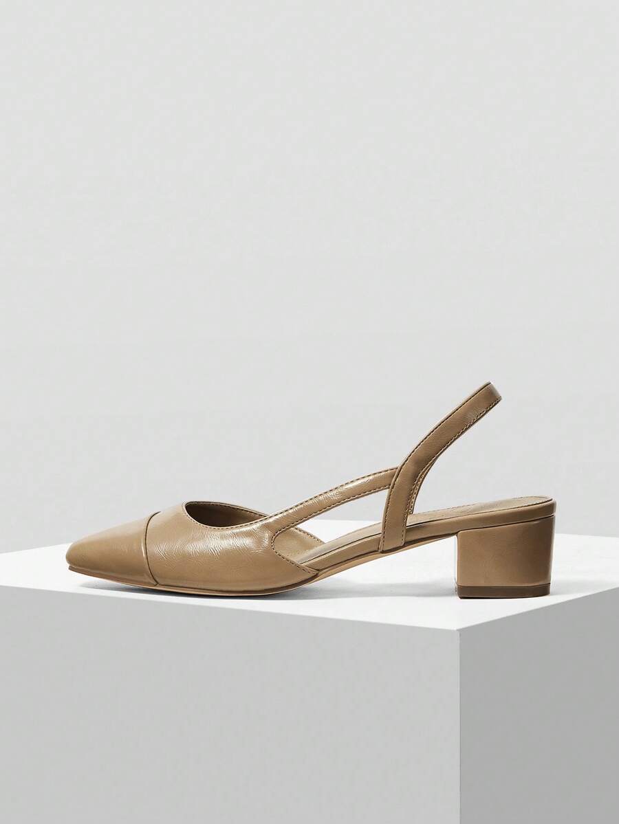 MOTF PREMIUM 女士舒适方头低跟高跟鞋