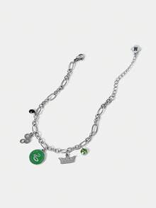 HARRY POTTER X SHEIN 哈里·格林手镯 - 标志性的蛇屋配饰 - 銀色 - 查看 3