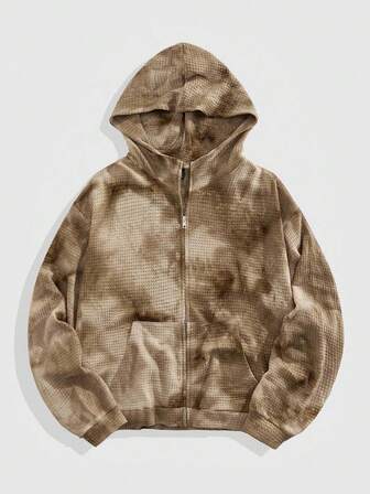 Street Life sweat-shirt à capuche décontracté pour hommes avec imprimé tie-dye, automne