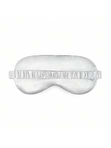 1PC Silver "Bride" Eye Mask For Wedding Parties – Embroidered Logo Style, Made Of Soft Polyester Satin; Silver Eye Mask, Suitable For Nap & Light-Blocking Sleep Use - Silver - View 8