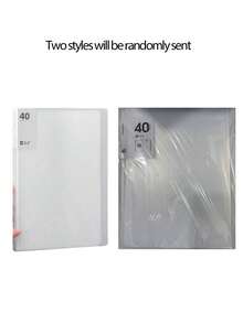 1 件 A4 尺寸透明内套文件整理器，容量大，适合学生或办公室使用，包装将随机发送，返校必备品，感恩节、圣诞节、生日万圣节装饰的创意礼物