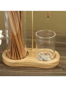 2 In 1 Incense Holder For Sticks, Anti-Ash Flying Incense Burne With Glass Ash Catcher And Incense Sticks Organizer For Meditation Yoga Spa Home Decor