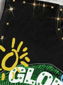 ROMWE MEN Street Life Herren Ärmelloses Shirt mit großem Mundaufdruck und Vintage-Effekt, 2000er Jahre Stil