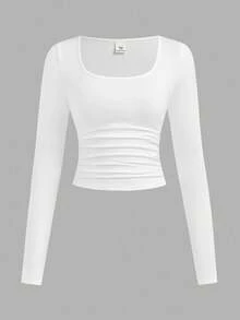 Girlism 3件套少女休闲黑白豹纹针织短款上衣，秋冬季百搭单品 - 彩色 - 查看 6