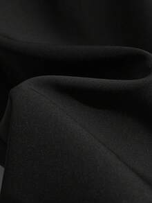 GlowEve 女式优雅口袋装饰高腰阔腿裤 - 黑色 - 查看 4