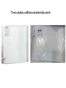 1 件 A4 尺寸透明内套文件整理器，容量大，适合学生或办公室使用，包装将随机发送，返校必备品，感恩节、圣诞节、生日万圣节装饰的创意礼物