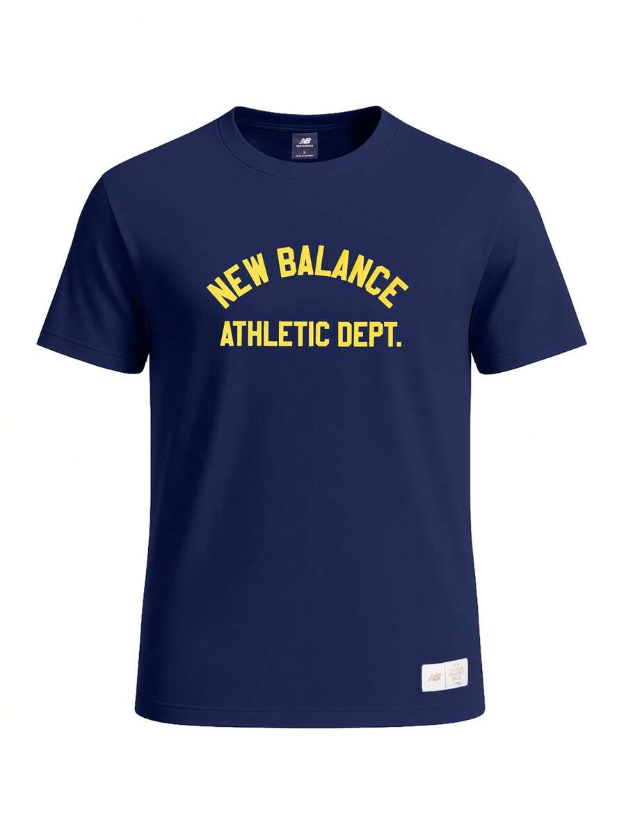 New Balance Men's T-Shirts Navy Blue - 藏蓝色 - 查看 1