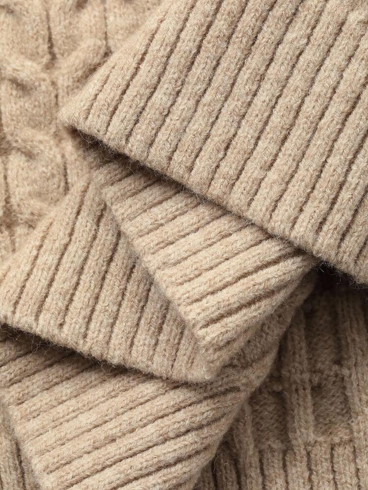 Women's Colorblock Casual Midi Sweater Dress, Autumn/Winter