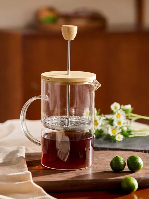 Cirelle Cafetera de émbolo francés, diseño de elaboración manual, adecuada para viajes, ideal para hacer café, té y espumar leche, conveniente para uso doméstico y de oficina, filtro de acero inoxidable, vaso de borosilicato | Cafetera de émbolo francés, Cafetera de émbolo francés, Juego de émbolo francés, Herramienta de café de émbolo francés