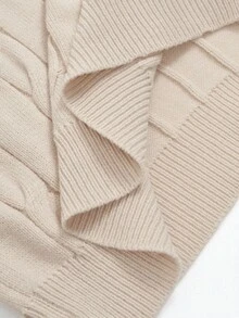 Manfinity Homme 男士时尚休闲粗针织纽扣毛衣，老式风格毛衣半襟纽扣针织休闲毛衣适合上班、工作、外出、约会、购物、秋季 - 彩色 - 查看 7