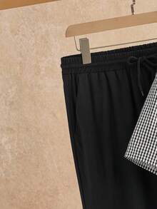 Manfinity NXTstreet 2 件套男士休闲格子衬衫和裤子套装，休闲两件套度假套装，舒适服装 - 彩色 - 查看 6