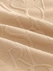 Manfinity BRENVOR 2pcs Men's Fitted Knit Casual T-Shirt Set, Suitable For Summer - Khaki - View 8