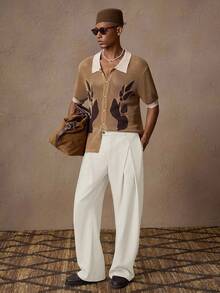 AKNOTIC Business Casual Quần Chino ống đứng lưng rút dây thoải mái cho nam, thích hợp mặc mùa hè, đi nghỉ, mặc hàng ngày, tiệc tùng, cặp đôi, quà tặng cho nam, cho mùa thu - Màu be - Xem 7