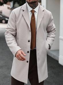 Manfinity CasualCool Men's Casual Houndstooth Jacket, Autumn/Winter - Multicolor - View 1