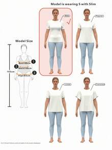 SHEIN EZwear 休闲简约深绿色圆领插肩袖修身女式 T 恤 - 墨綠色 - 查看 5