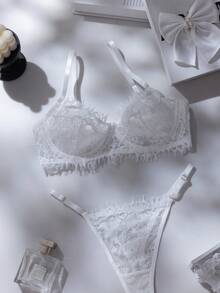 2pcs Women's Elegant Sexy Lace Lingerie Set