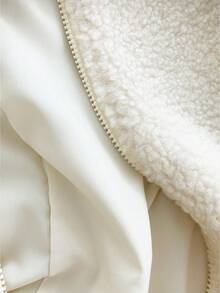 Franclia 女士休闲蓬松夹克，秋冬百搭 - 杏色 - 查看 6