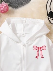 SHEIN Mädchen Einfarbiges Stern Besticktes Hoodie Set, Herbst/Winter - Verschiedenfarbig - Übersicht 4
