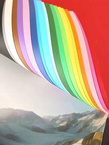 50 - Sheet Colored A4 Cardstock, Handicraft Colored Soft Cardboard, For DIY Paper - Cutting, Student Enlightenment Teaching Material, Paper - Based Learning Supplies, Colored Copy Paper, Origami And Paper - Cutting Handicraft Paper . - Color - View 7