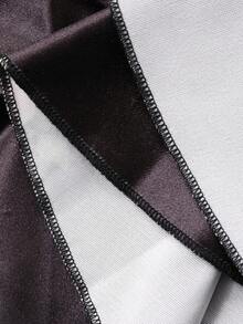 DAZY Áo choàng ngủ họa tiết hoa nhún bèo cho nữ, đồ ngủ mùa thu - màu đen - Xem 9