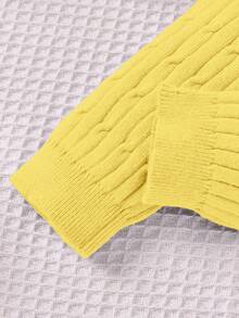 SHEIN Baby Peter Pan Collar Long Sleeve & Pants Casual Loose Pullover Sweater Set Autumn Winter Clothes FoGirlen