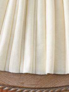 Mädchen Pulloverkleid mit Kragen, strukturiertes Jacquard-Muster, Schal-Dekoration, modisch vielseitig urban chic, weiche Aquarell-Einfarbigkeit mit niedriger Sättigung, angenehmer Stoff, geeignet für Herbst/Winter