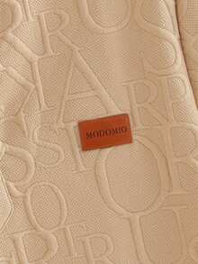 Manfinity BRENVOR 2pcs Men's Fitted Knit Casual T-Shirt Set, Suitable For Summer - Khaki - View 7