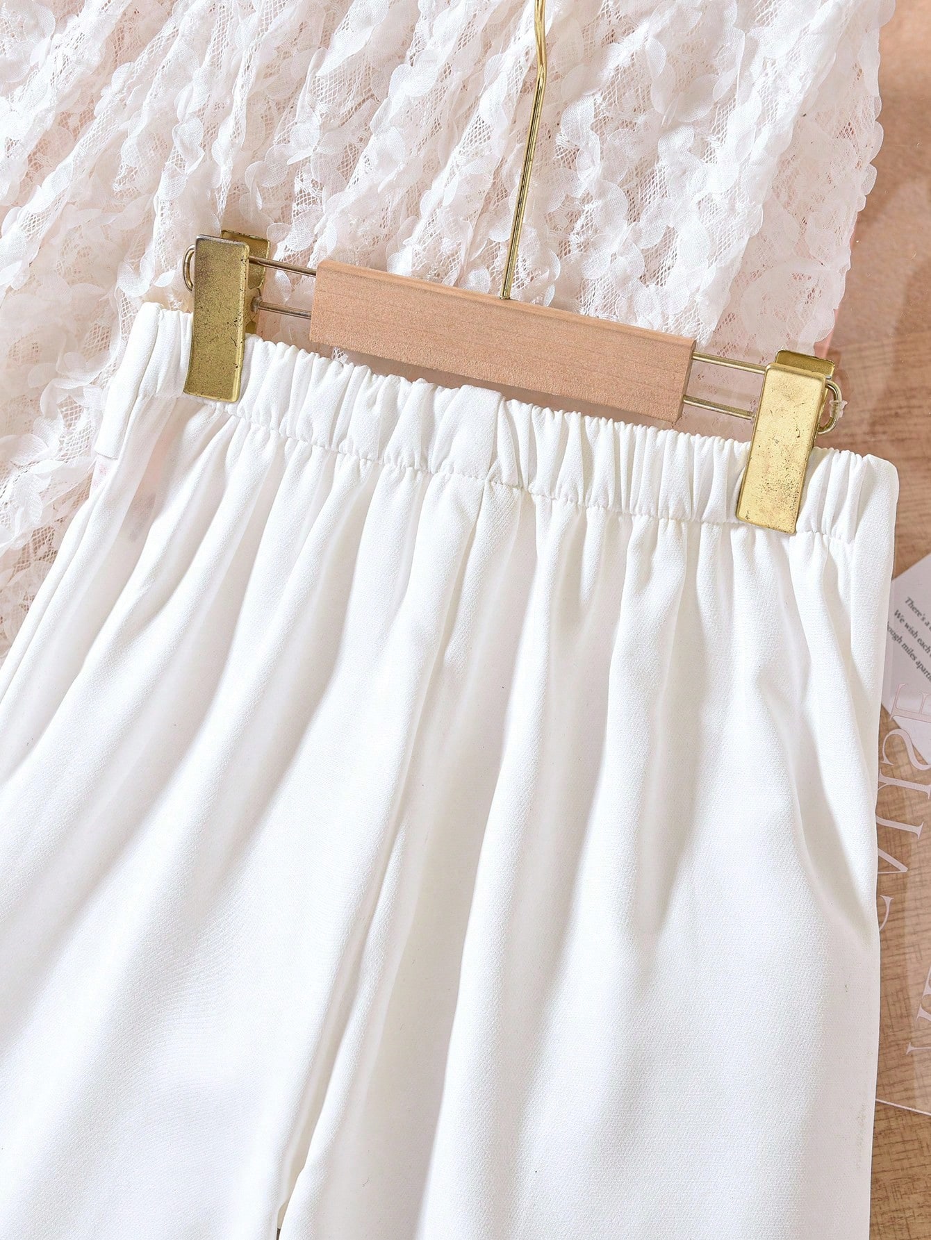 SHEIN بنطلون تايب كابري بأرجل واسعة للبنات مراهقات...