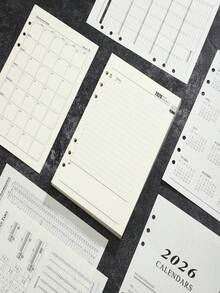 1 Tờ Lịch Anh 2026 Khổ A5, 176 Tờ/352 Trang, Sổ tay lập kế hoạch hàng ngày 365 ngày, Sổ tay quản lý thời gian, Phù hợp với năm 2026, Dùng làm đồ dùng học tập, Trở lại trường - Giấy rời khổ A5 (trang bên trong sổ kế hoạch năm 2026) - Xem 5