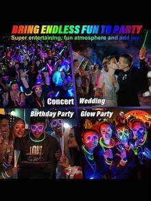 50/100 قطعة من عصي الإضاءة الفلورسنتية لحفلات - أساور مضيئة، كرات زهور مضيئة، وأساور فراشات للحفلات النيون والحفلات الموسيقية والمهرجانات والأحداث الليلية