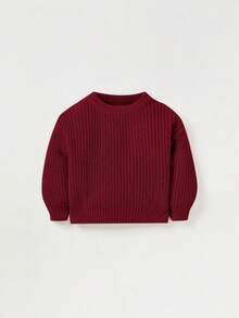 Cozy Pixies Maglione casual con collo a giro, maniche lunghe, per neonati in autunno/inverno