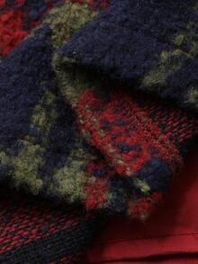 DAZY 女童格子韩版无袖方领中长连衣裙，秋冬圣诞款