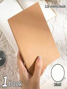 Sổ tay cổ điển dày A6, 128 tờ, có dòng kẻ/lưới ô vuông/trống, thiết thực cho học sinh, đồ dùng học tập, trở lại trường - Nhiều màu - Xem 10