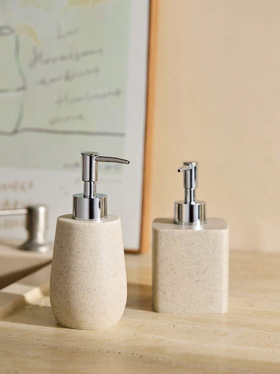 Cirelle 1PC High-End Hotel Soap Dispenser European Shampoo And Shower Gel Refill Bottle Resin Hotel Press Bathroom Bottle Suitable For Home Use - Multicolor - View 1