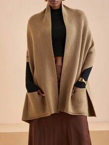 Zivah Phong cách mùa đông mới, Giáng sinh, Năm mới, Mùa cưới, Ngày lễ tình nhân, Tiệc sinh nhật, Mùa tốt nghiệp, Đi chơi hàng ngày, Cơ bản, Đa năng, Kỳ nghỉ thoải mái, Du lịch tàu biển, Thanh lịch giản dị, Đi làm, Phong cách đường phố châu Âu, Phong cách đơn giản, Ngày lễ của phụ nữ, Áo choàng, Kiểu khăn choàng, Trang trí túi, Áo khoác kaki, Áo len nữ - Màu Khaki - Xem 1