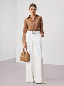 SHECARRY Fashion Women Top Handle Bags - 棕色 - 查看 3