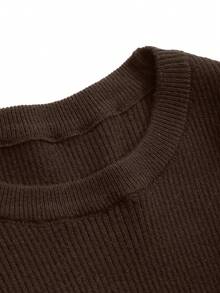 DAZY Casual Solid Color Slim Fit Sweater, Autumn