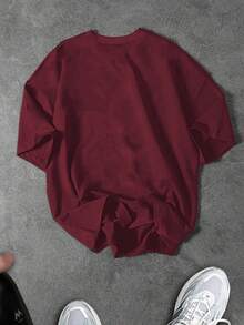 Sport MetroGents Camiseta deportiva de manga corta con estampado gráfico de moda casual para hombre, de verano