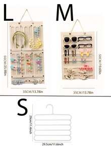 1/2 件壁挂式发饰和眼镜收纳袋、发饰展示架、头饰收纳挂袋、毛毡发饰收纳袋、太阳镜收纳袋、分类收纳展示袋、门上悬挂式发夹收纳架、性别揭秘派对、生日、婚礼、派对的完美选择、送给同事、朋友和家人的完美礼物、返校礼物