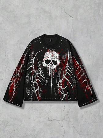 Street Life Camiseta de manga corta con estampado gráfico para hombre, adecuada para primavera/verano, otoño