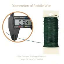1pc Floral Wire 38 Yards Paddle Wire #22 Wire For Flower Wreath, Flower Arrangement, Valentine Day, Gift Gifts Birthday Graduation